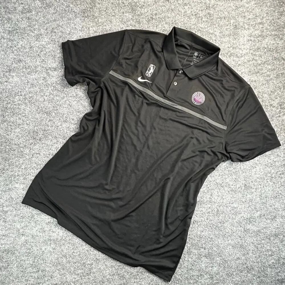 Nike NBA G League Ignite Dri-FIT Polo Men’s XL Tall Black NWT